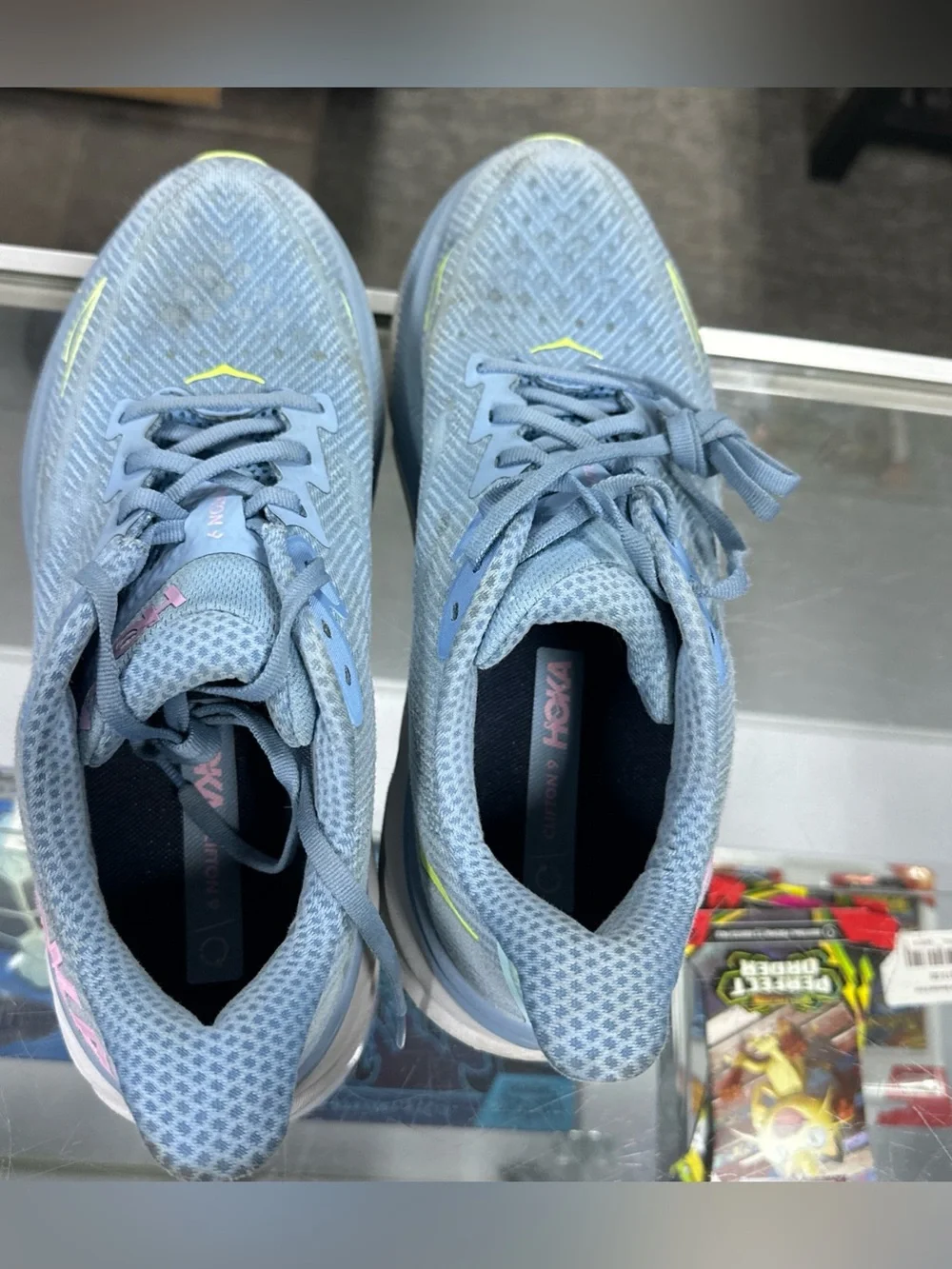 Size 10.5B - Hoka One One HOKA Clifton 9 Gull Sea Ice W Gym Running Hiking Walk